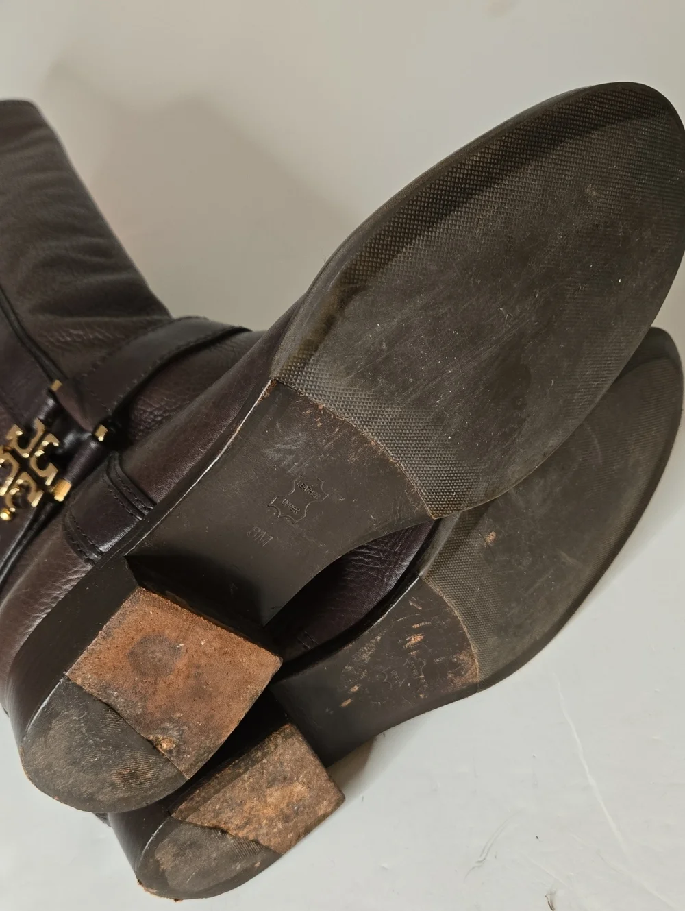Tori Burch Tall Brown Riding Boots Size 8M